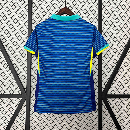 Camisola Brasil 2024 Alternativa Azul Versão Mulher