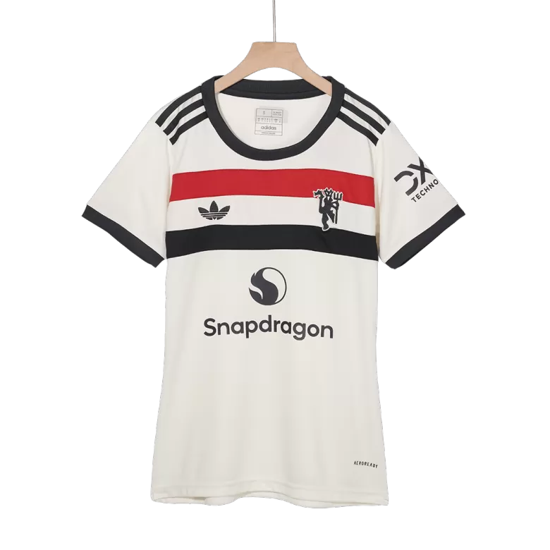 Camisola M-United 2024-25 Alternativa Branca Versão Mulher