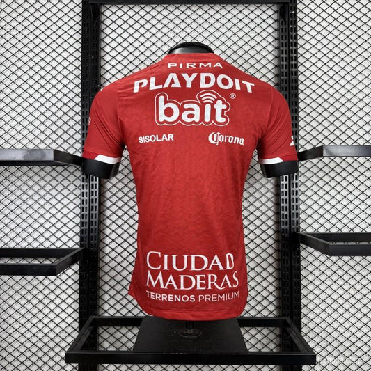 Camisola Club Necaxa 2025-26 Alternativa Vermelha Versão Jogador