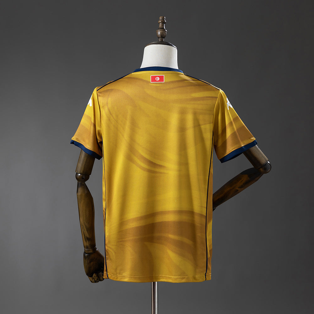 Camisola Tunisia 2026 Alternativa Amarela Versão Adepto