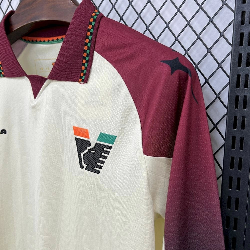 Camisola Manga Comprida Venezia FC 2025-26 Alternativa Creme Versão Adepto
