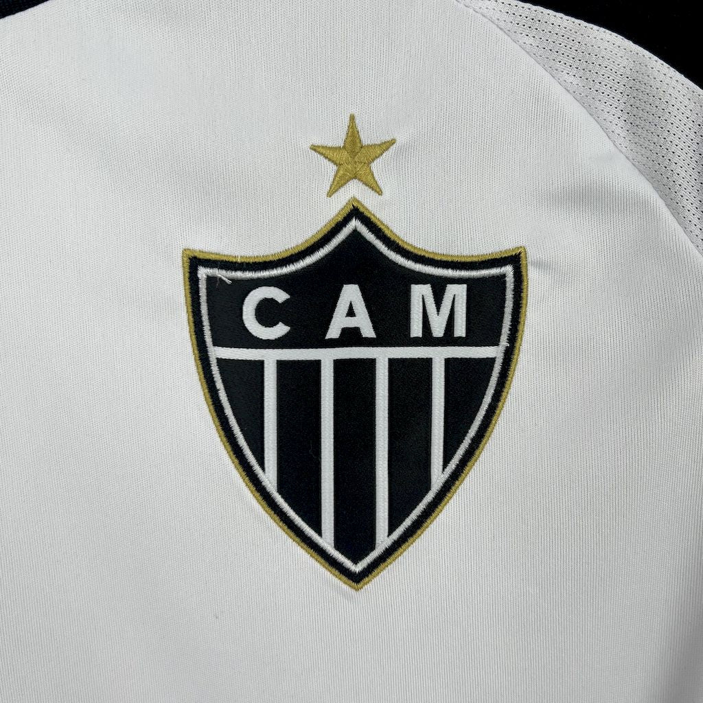 Camisola Atlético-MG 2025-26 Alternativa Branca Lisa Versão Adepto
