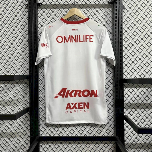Camisola CD Chivas 2025-26 Alternativa Branca Versão Adepto