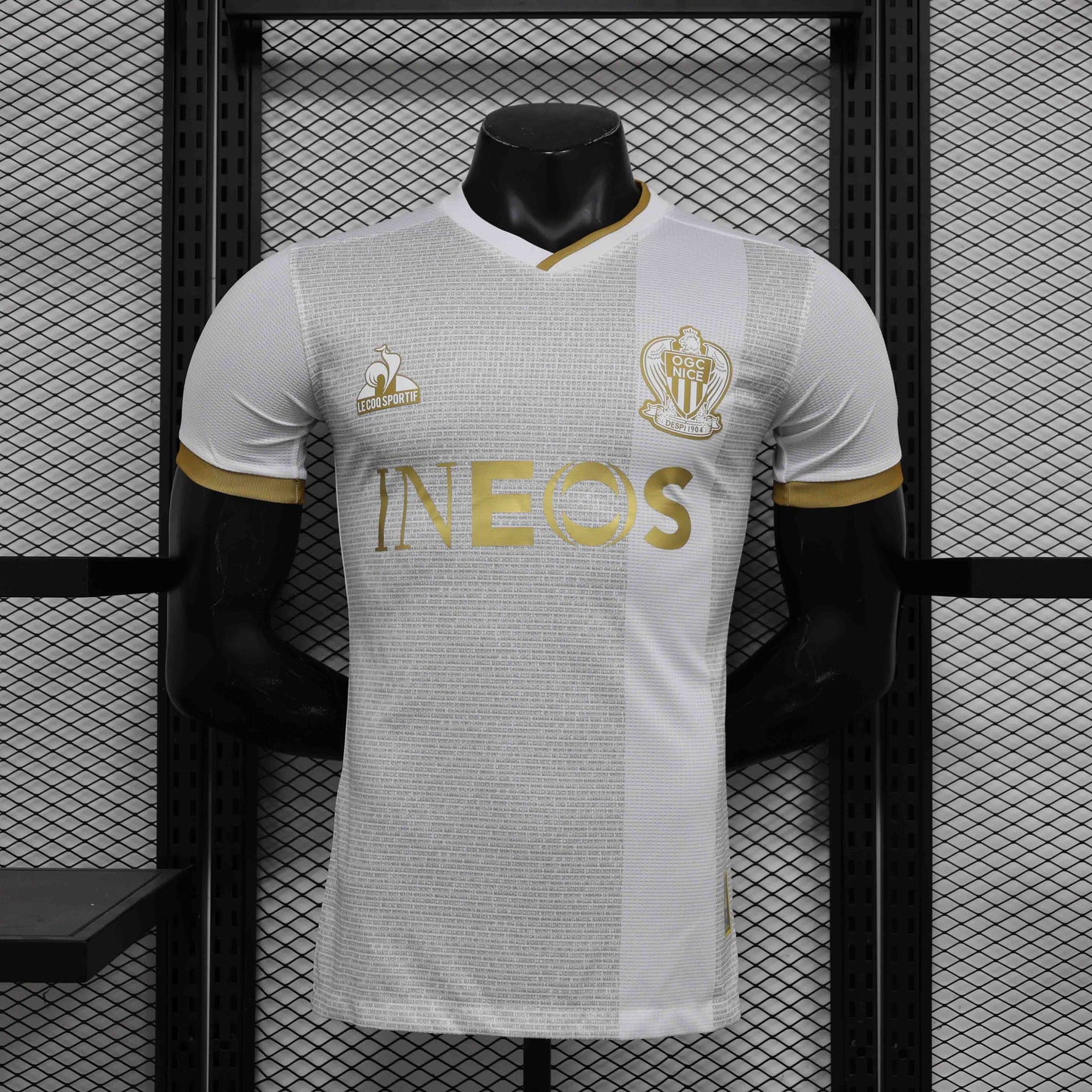 Camisola Nice 2024-25 Alternativa Branca Versão Jogador
