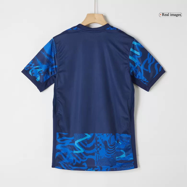 Camisola Atletico Madrid 2024-25 Alternativa Azul Versão Adepto