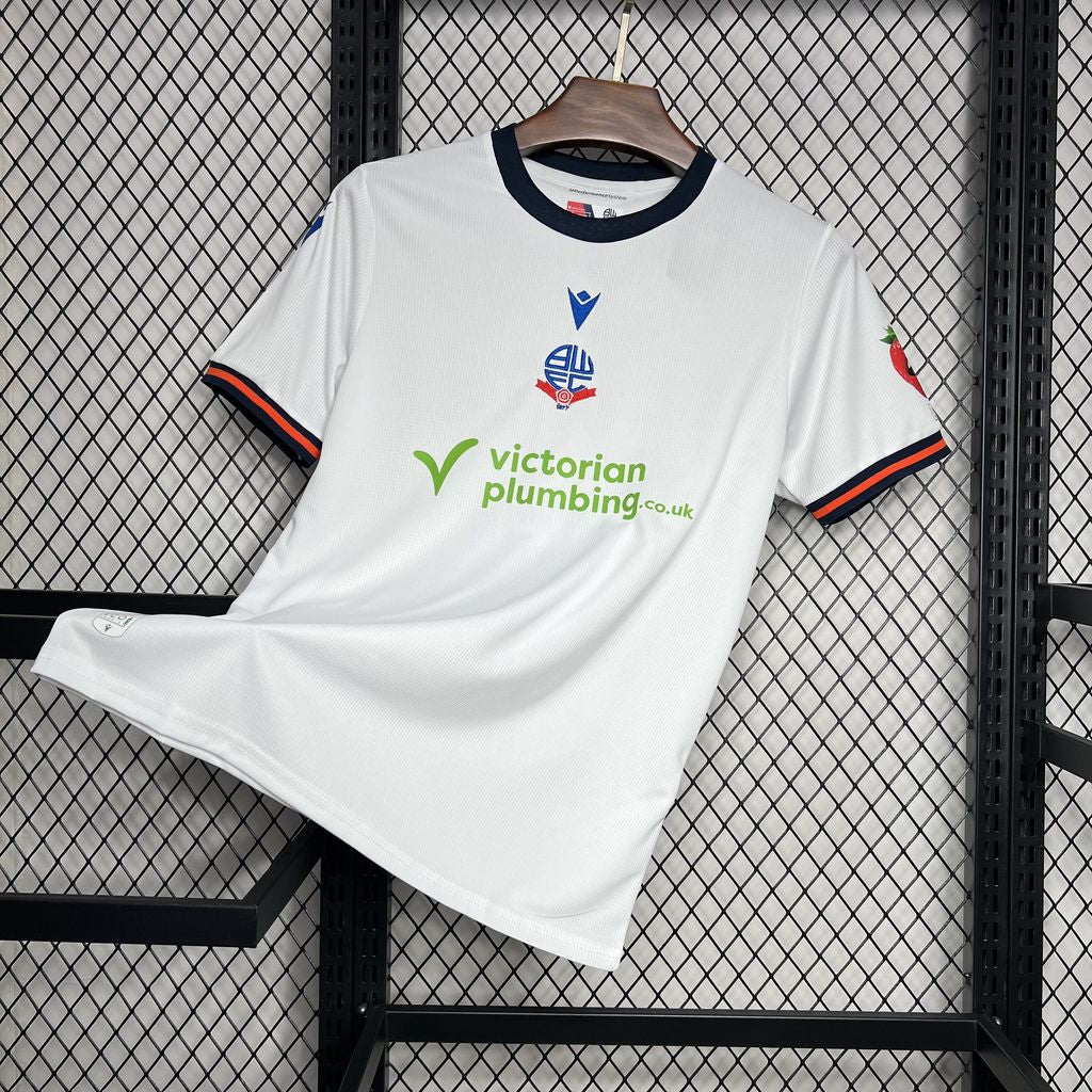 Camisola Bolton Wanderers 2024-25 Alternativa Branca Versão Adepto