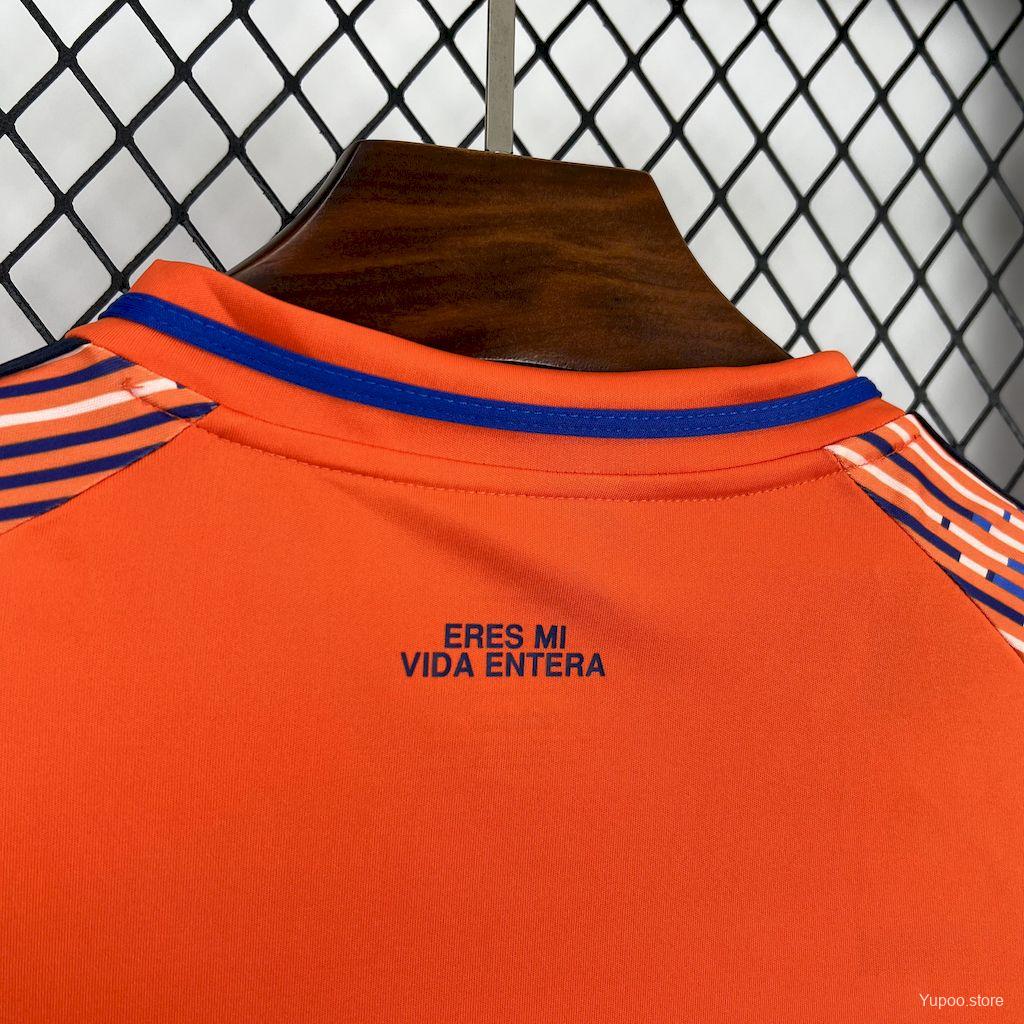 Camisola CF Universidad de Chile 2025-26 Alternativa Laranja Versão Adepto