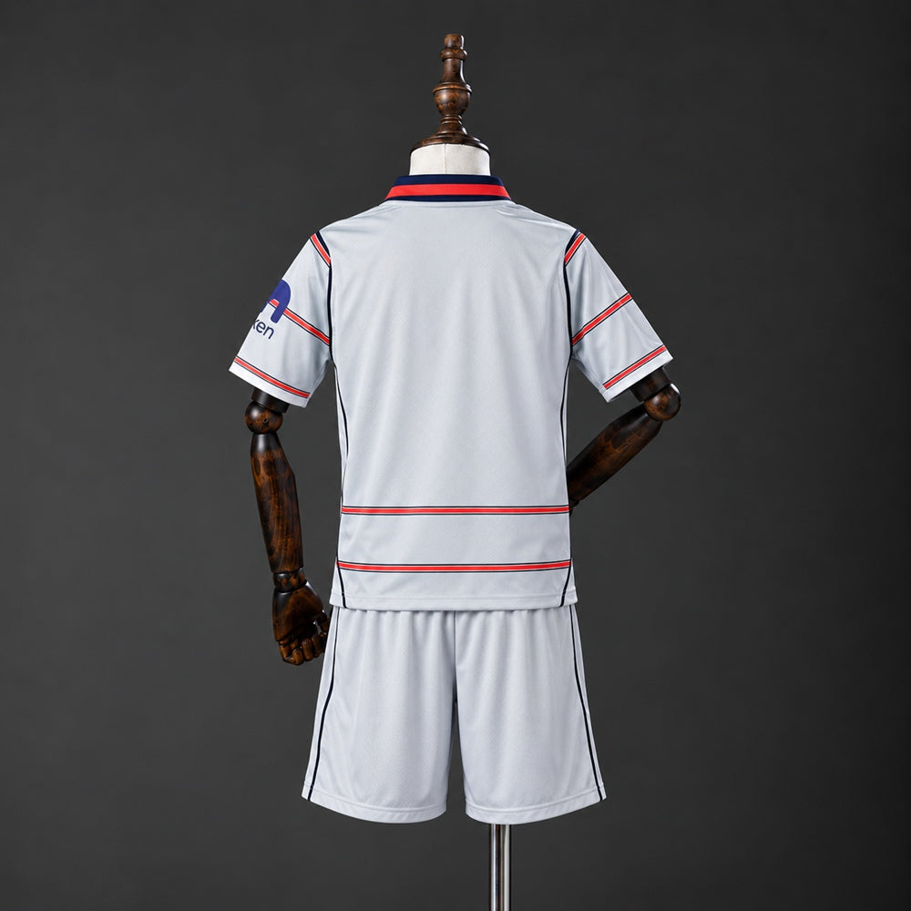 Kit Criança Atletico Madrid 2026-27 Alternativo Cinzento