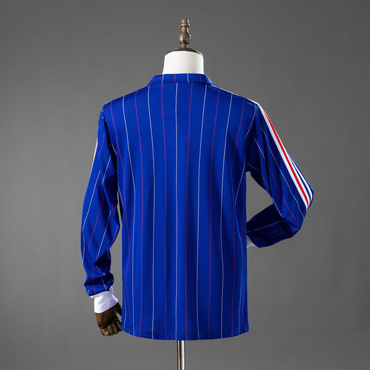 Camisola Manga Comprida França 1980 Principal Versão Adepto