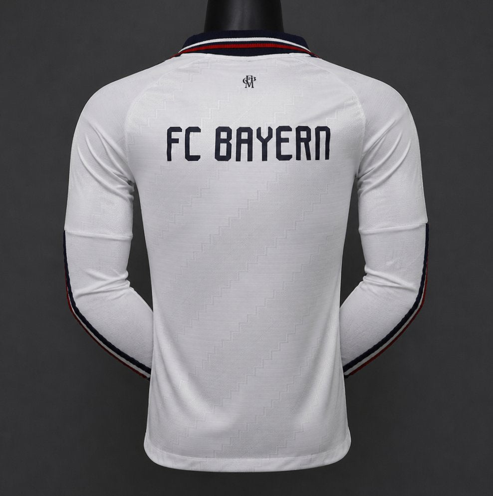 Camisola Manga Comprida FC Bayern Munique 2026-27 Alternativa Creme Versão Jogador