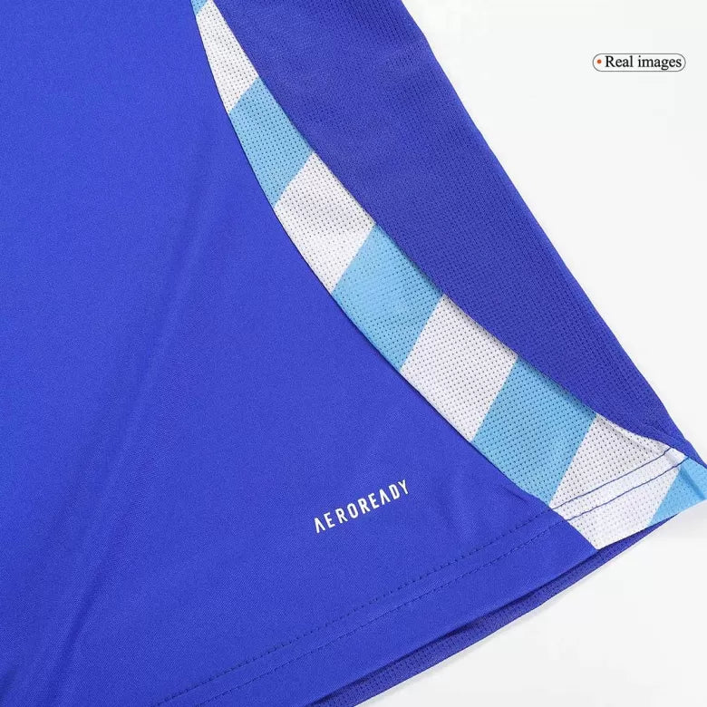Camisola Argentina 2024 Alternativa Azul Versão Mulher