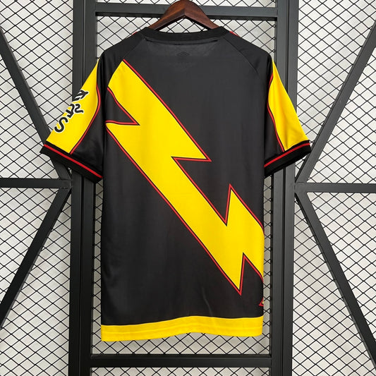 Camisola Rayo Vallecano 2025-26 Alternativa Preta Versão Adepto