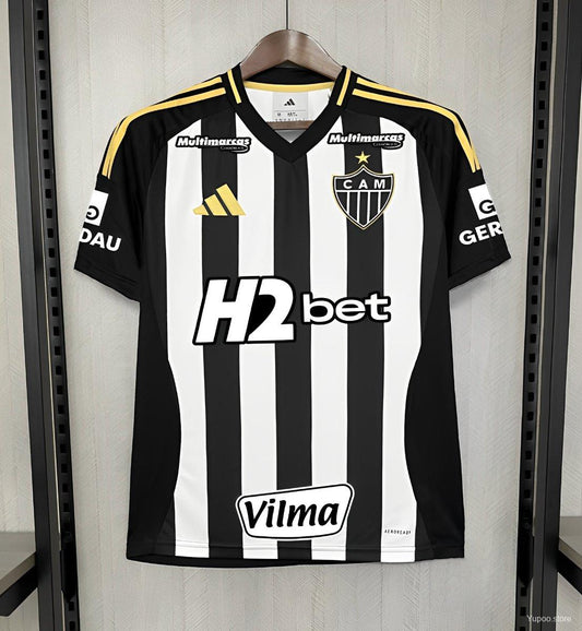 Camisola Atlético-MG 2025-26 Principal Versão Adepto HULK #7 Todos Patrocinadores