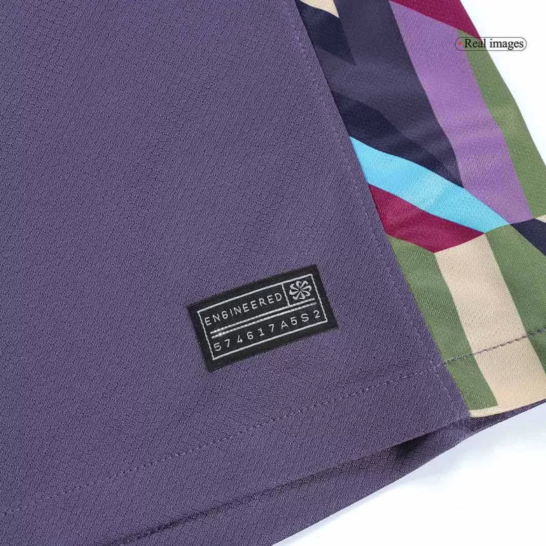 Camisola Inglaterra 2024 Alternativa Azul Versão Adepto RICE #4