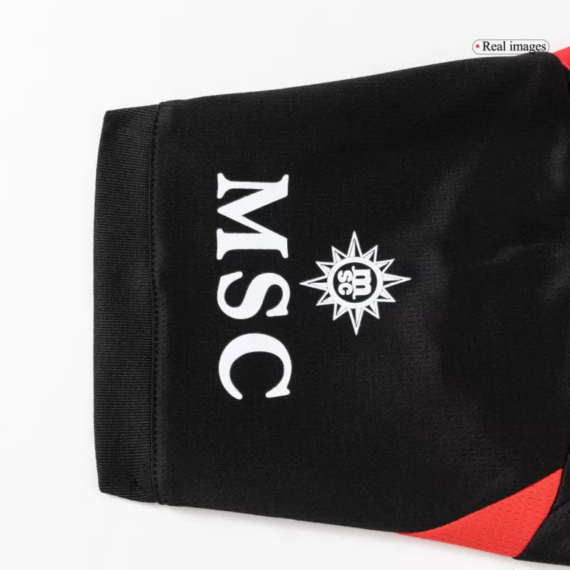 Kit Criança AC Milan 2025-26 Principal RAFA LEÃO #10 (Entrega Imediata)