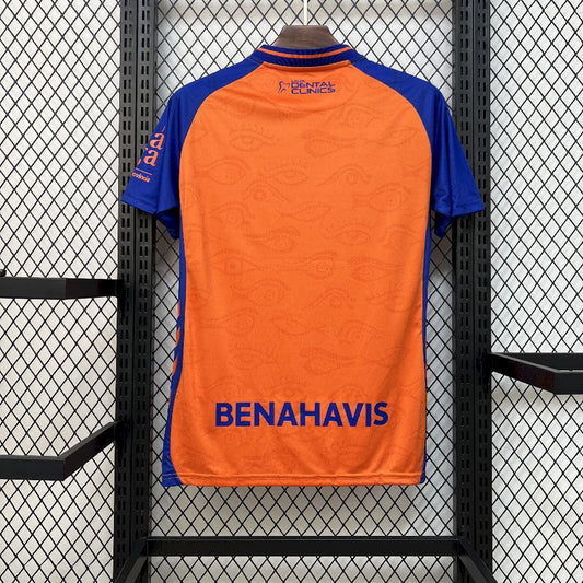 Camisola Malaga CF 2025-26 Alternativa Laranja Versão Adepto