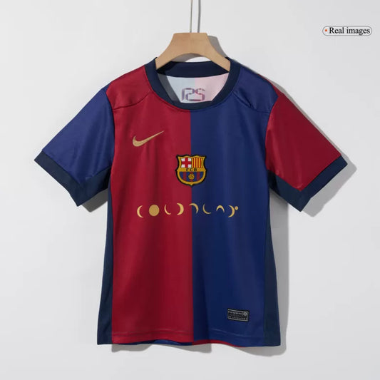 Kit Criança FC Barcelona 2024-25 Edição Coldplay