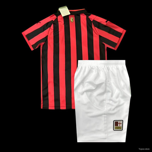Kit Criança AC Milan 2024-25 Edição Especial 125º Aniversario