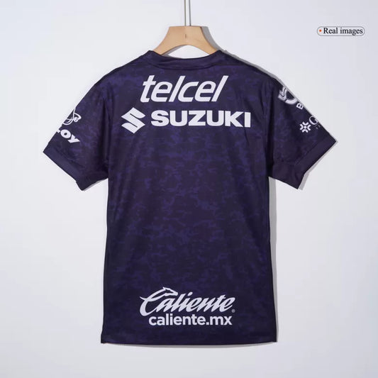 Camisola UNAM Pumas 2024-25 Alternativa Azul Versão Adepto