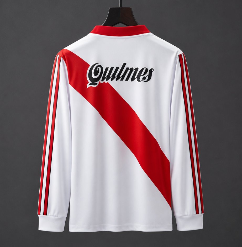 Camisola Manga Comprida CA River Plate 1998-99 Principal Versão Adepto