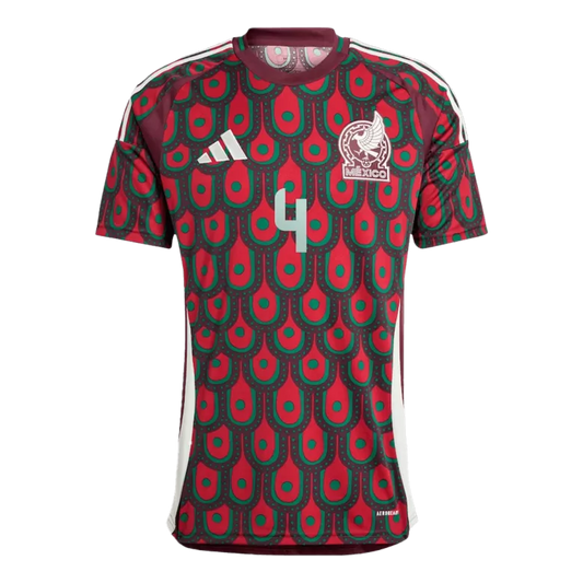 Camisola Mexico 2024 Principal Versão Adepto E.ÁLVAREZ #4