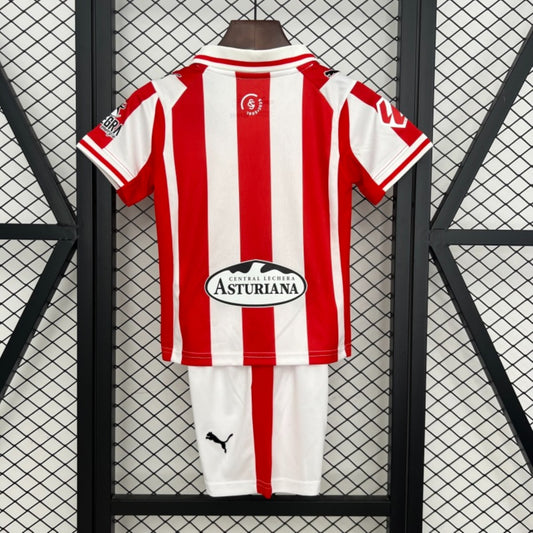 Kit Criança Real Sporting de Gijón 2025-26 Principal