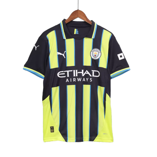 Camisola MCI 2024-25 Alternativa Amarela UCL Versão Adepto HAALAND #9