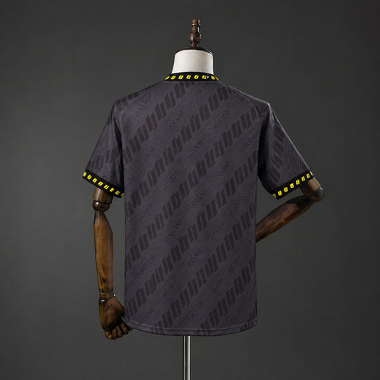 Camisola Real Oviedo 1996-97 Alternativa Preta Versão Adepto
