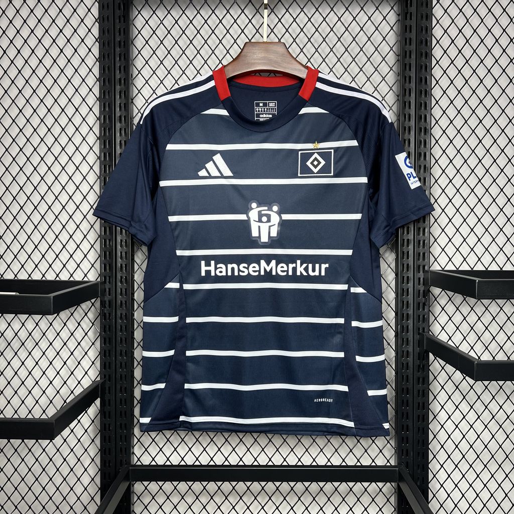 Camisola Hamburger SV 2024-25 Alternativa Azul Versão Adepto