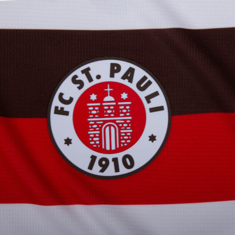 Camisola Manga Comprida FC St. Pauli 2025-26 Alternativa Branca Versão Adepto