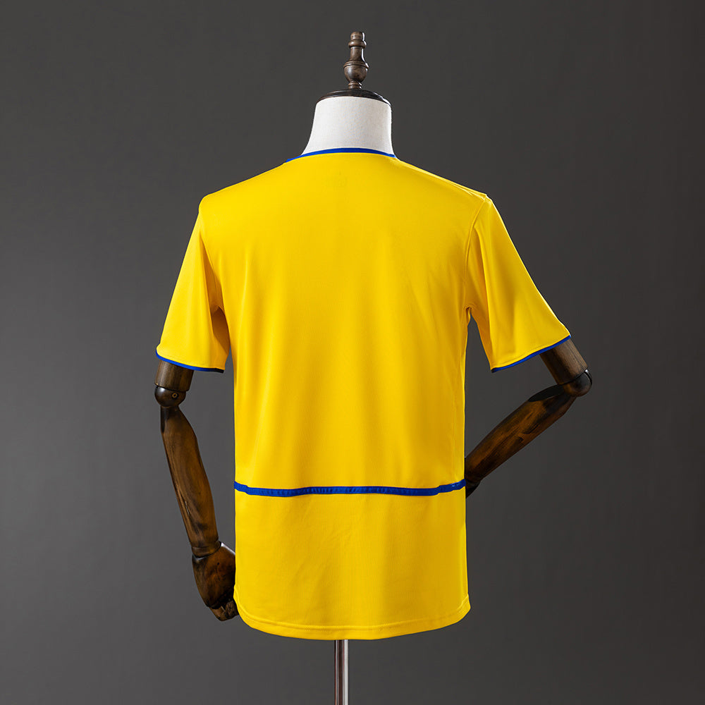 Camisola Inter Milão 2002-03 Alternativa Amarela Versão Adepto