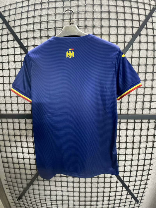 Camisola Romenia 2025 Alternativa Azul Versão Adepto