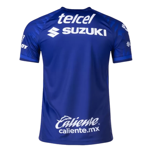 Camisola UNAM Pumas 2025-26 Alternativa Azul Versão Adepto