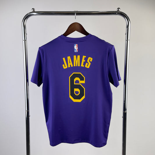 Tshirt NBA 2023 Los Angeles Lakers Dri-Fit James #6 Azul