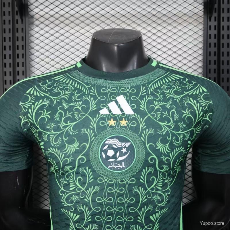 Camisola Argelia 2024 Alternativa Verde Versão Jogador