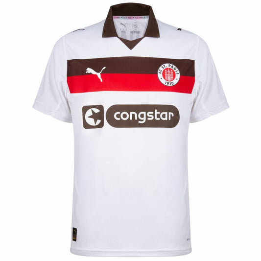 Camisola FC St. Pauli 2025-26 Alternativa Branca Versão Adepto IRVINE #7