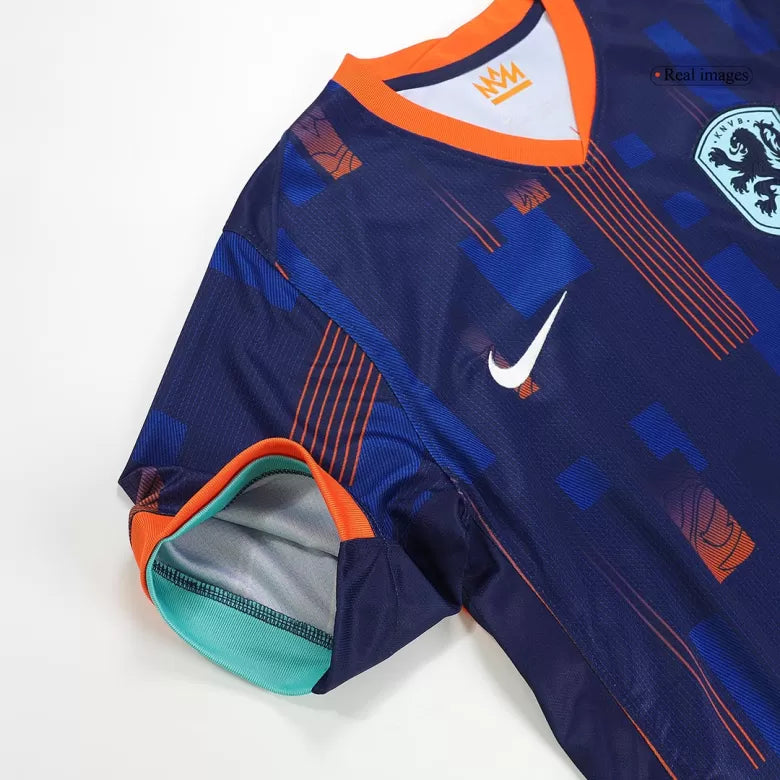 Camisola Paises Baixos 2024 Alternativa Azul Versão Adepto GAKPO #11