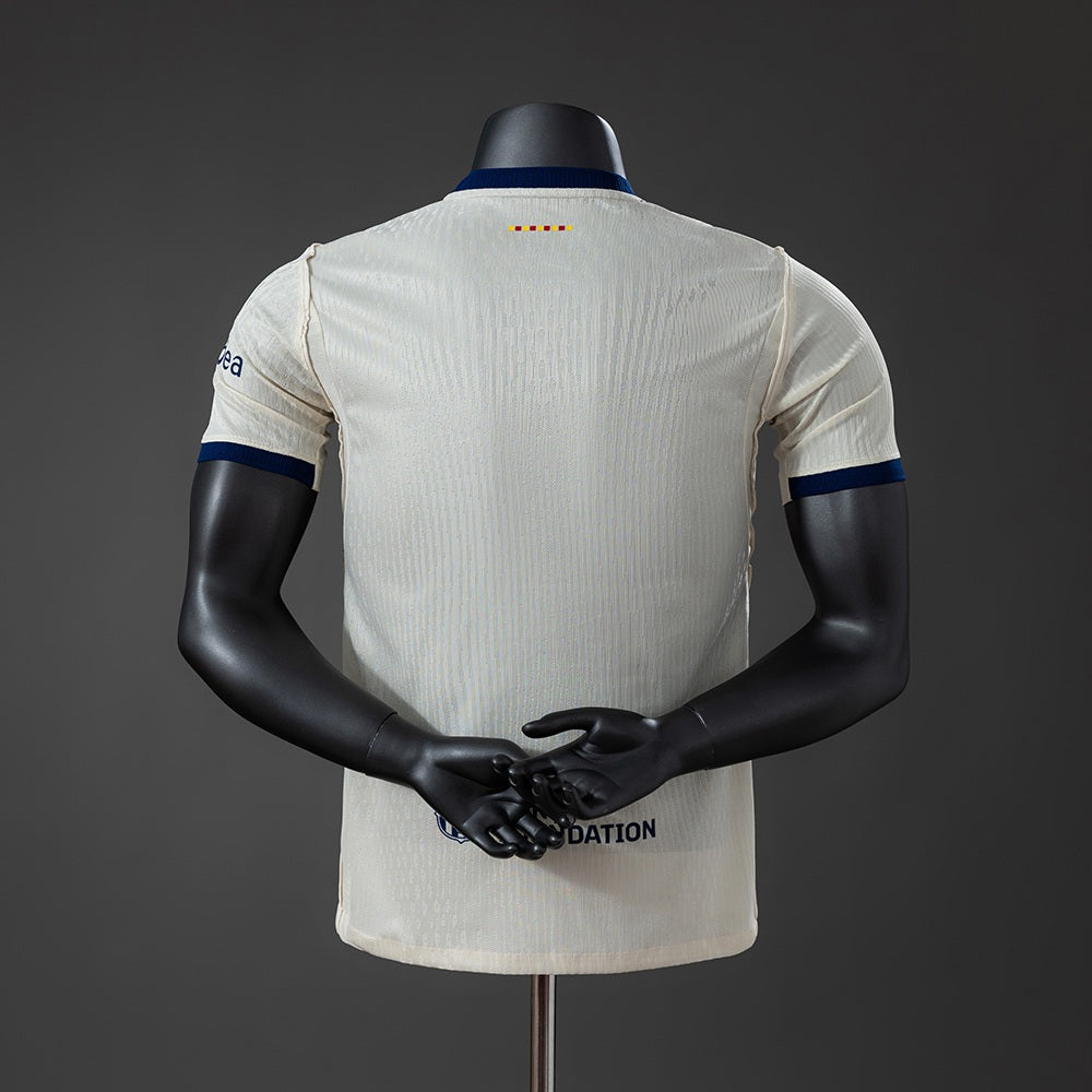 Camisola FC Barcelona 2026-27 Alternativa Creme Versão Jogador