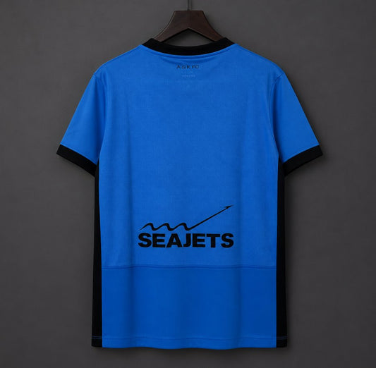 Camisola AEK Atenas 2026-27 Alternativa Azul Versão Adepto