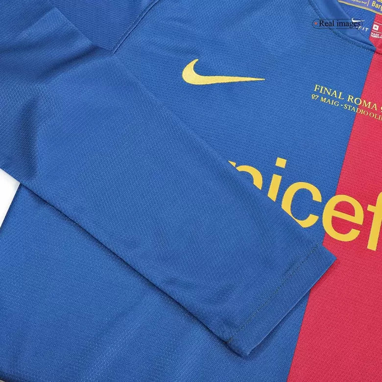 Camisola Manga Comprida FC Barcelona 2008-09 Principal Final UCL