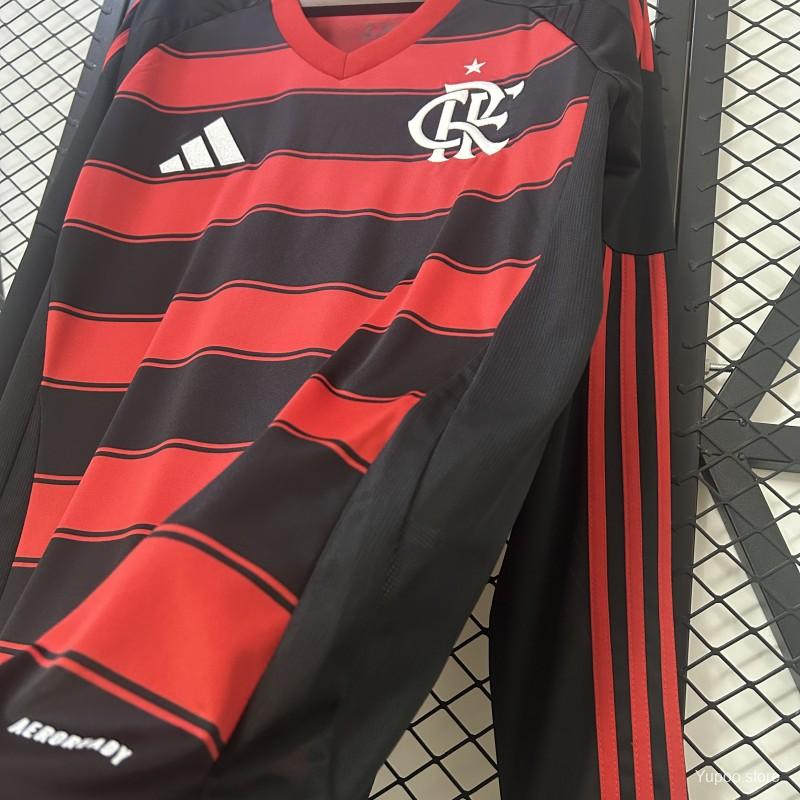 Camisola Manga Comprida CR Flamengo 2025-26 Principal Versão Adepto