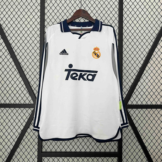 Camisola Manga Comprida Real Madrid 2000-01 Principal