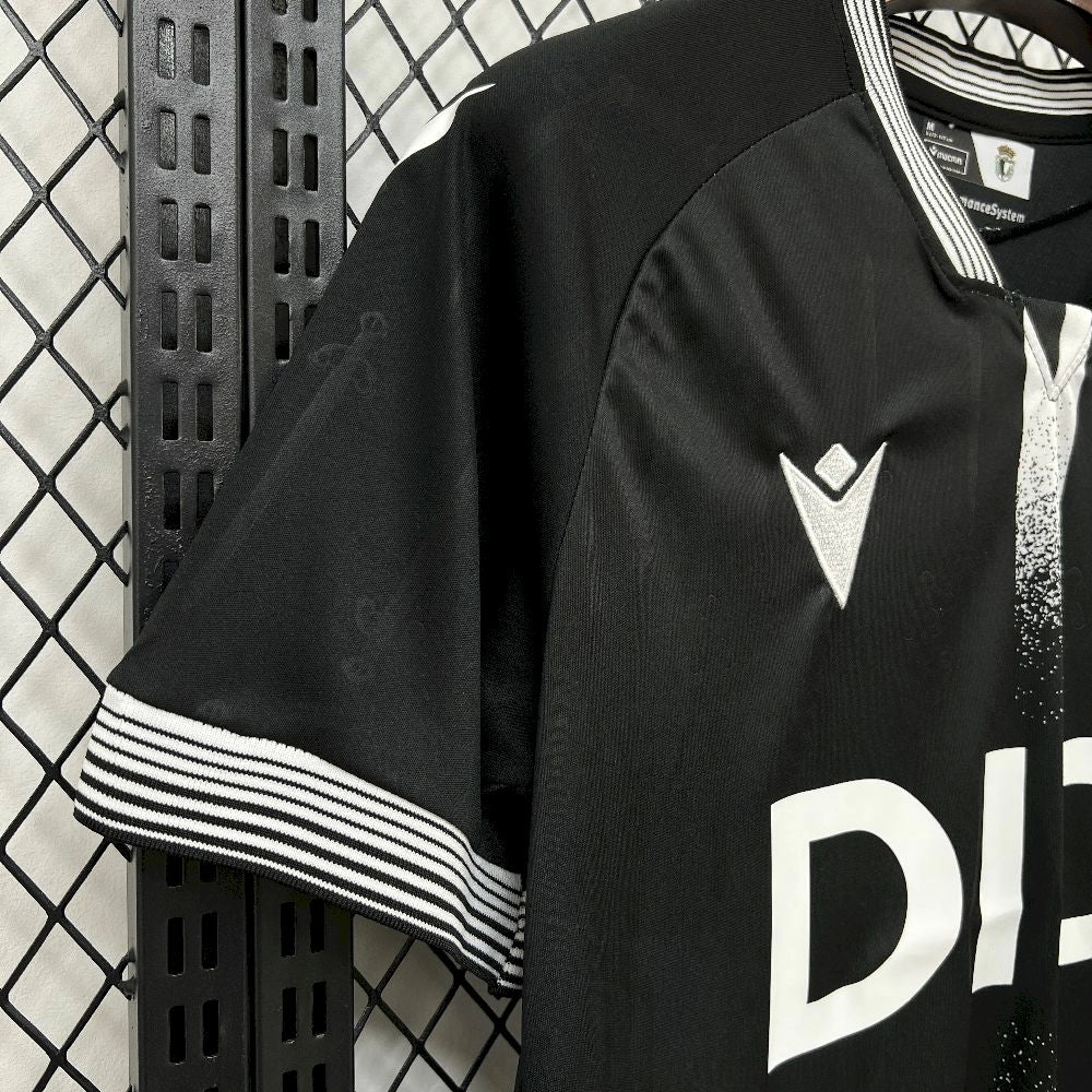 Camisola Burgos CF 2025-26 Alternativa Preta Versão Adepto