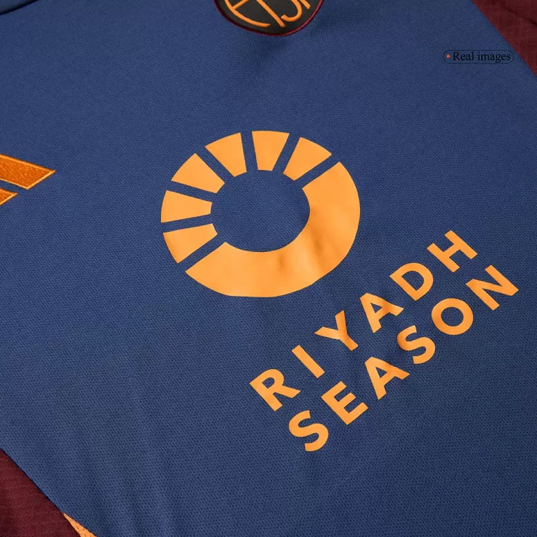 Camisola AS Roma 2024-25 Alternativa Azul Versão Adepto