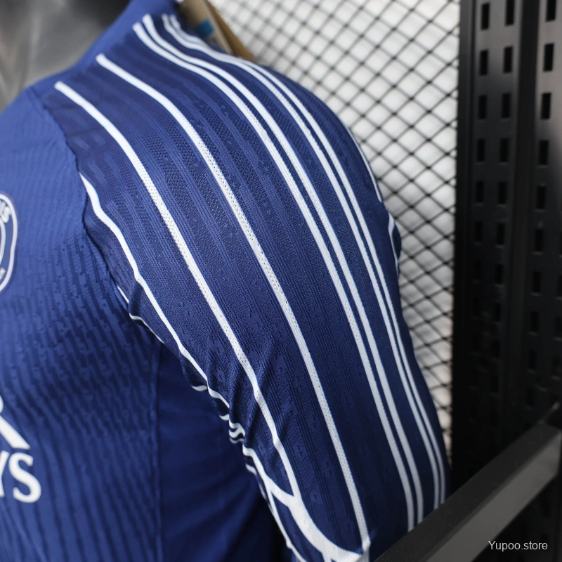 Camisola Manga Comprida FC Paris Saint-Germain 2024-25 Alternativa Azul Versão Jogador