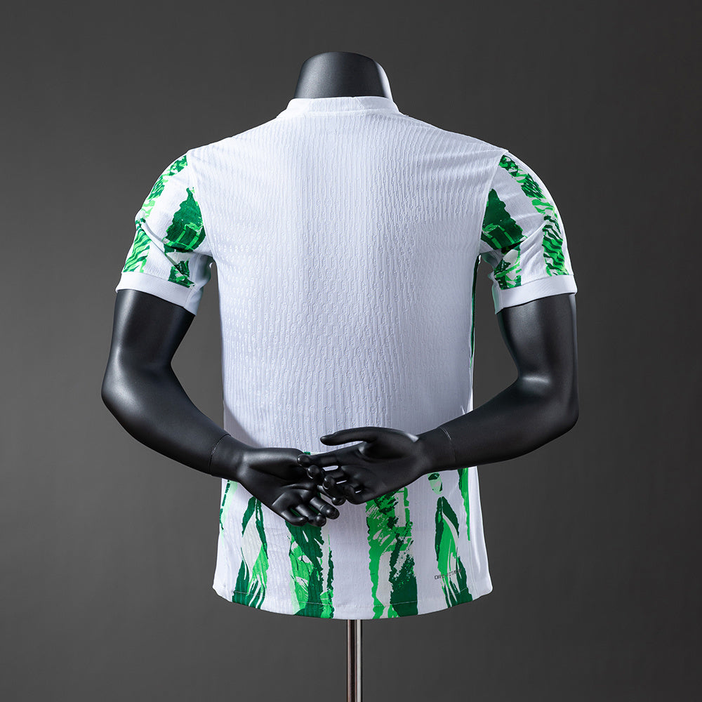 Camisola Nigeria 2025 Alternativa Branca Versão Jogador