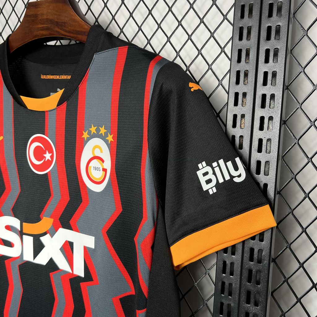 Camisola Galatasaray 2024-25 Alternativa Preta Versão Adepto