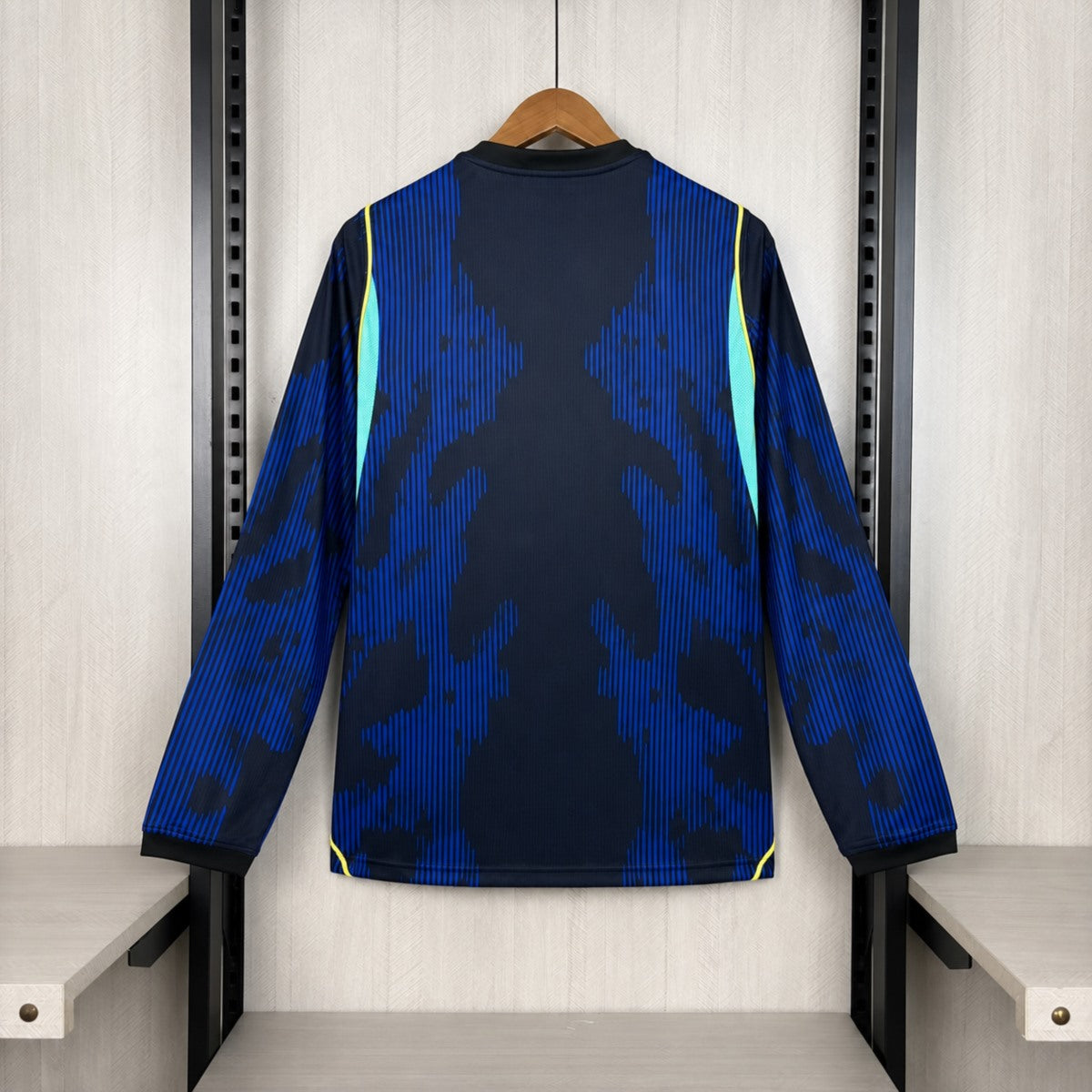 Camisola Manga Comprida Brasil 2026 Alternativa Azul Versão Adepto