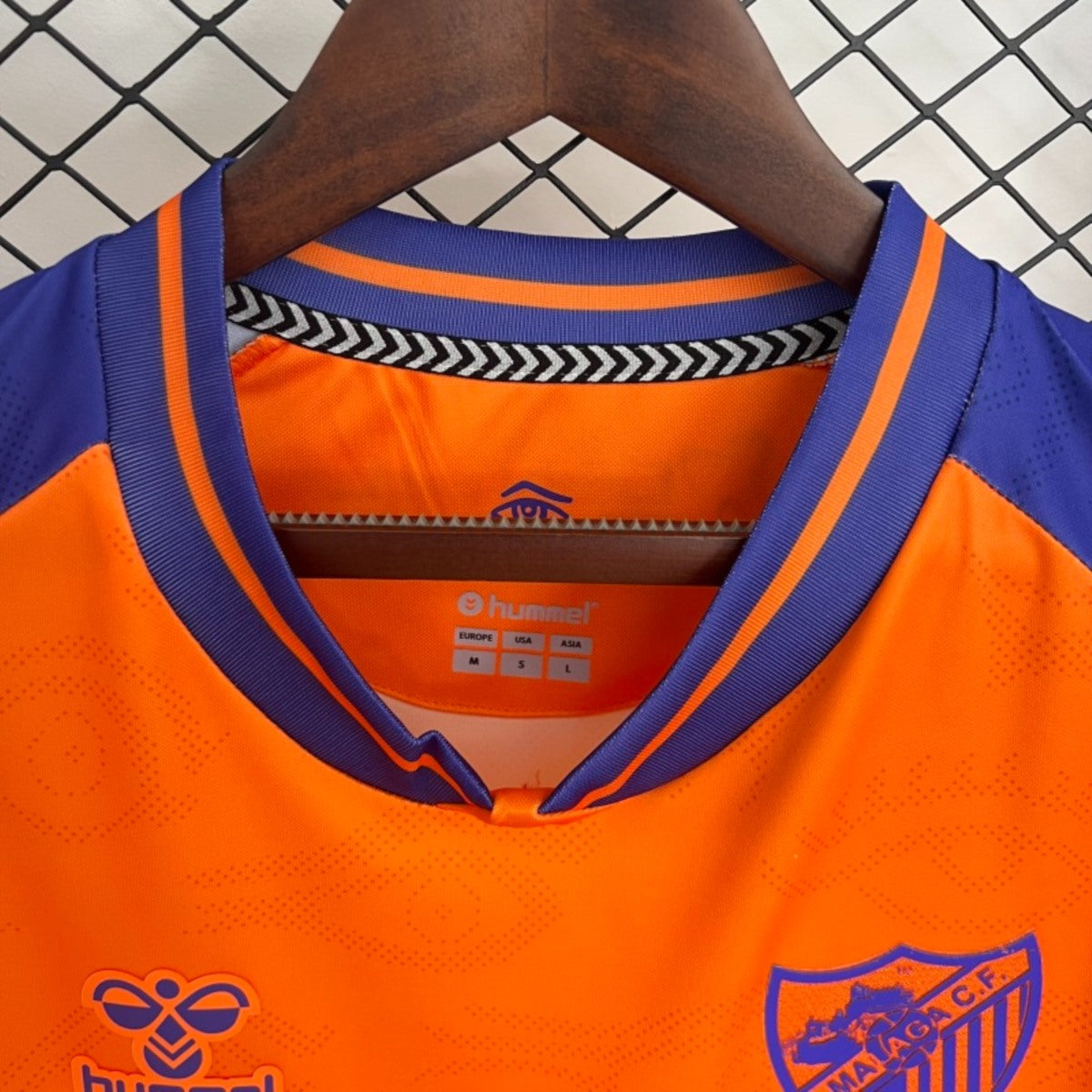 Camisola Malaga CF 2025-26 Alternativa Laranja Versão Adepto
