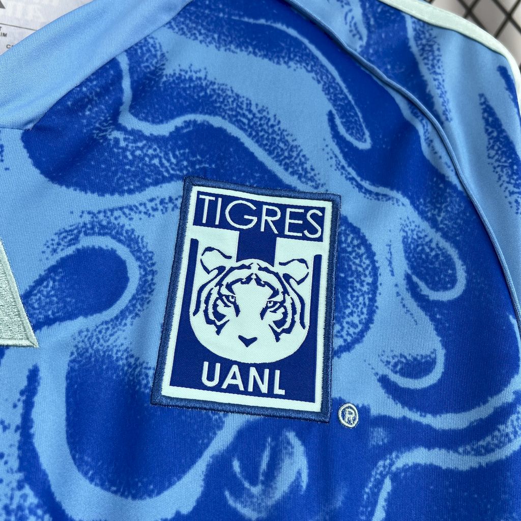 Camisola Tigres UANL 2025-26 Alternativa Azul Versão Adepto